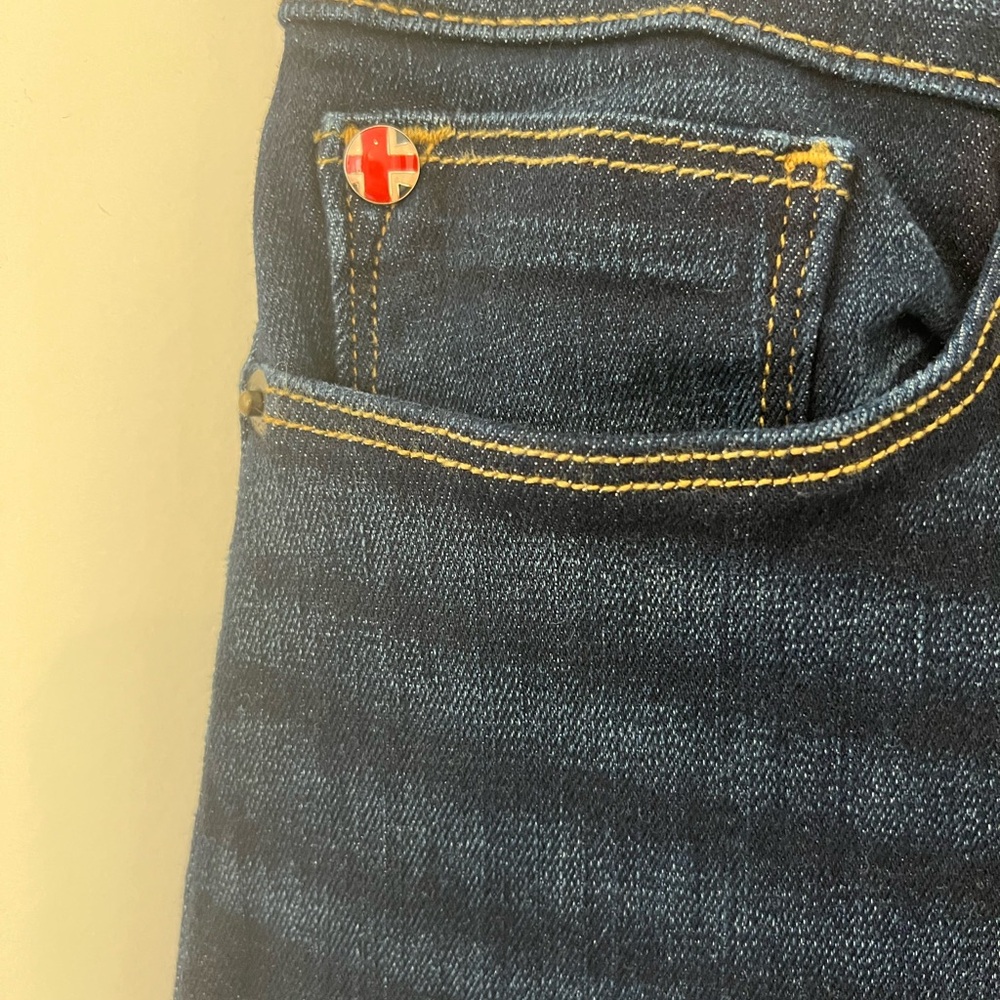 Hudson Blair High Rise Super Skinny Jeans in Dark Blue - Picture 5 of 8